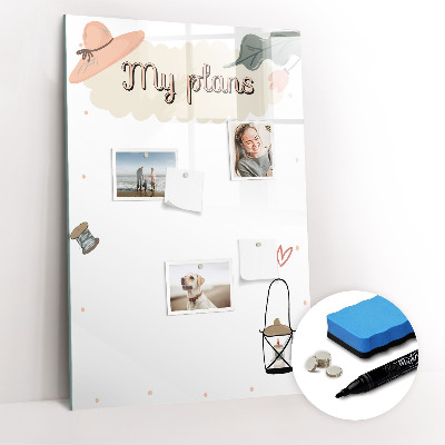 Tableau magnétique décoratif Mes projets
