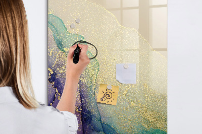 Tableau aimanté mural Marbre coloré