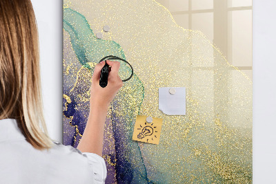 Tableau aimanté mural Marbre coloré
