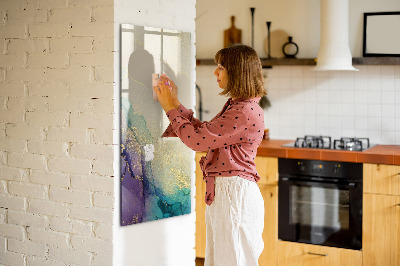 Tableau aimanté mural Marbre coloré