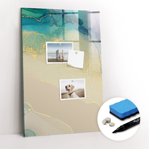 Tableau magnétique effaçable Marbre coloré