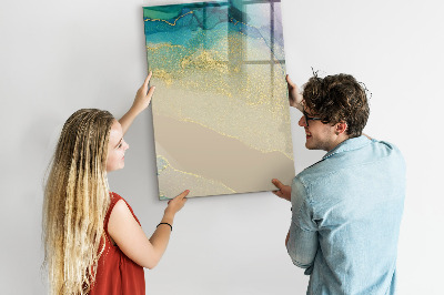 Tableau magnétique effaçable Marbre coloré