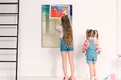 Tableau magnétique effaçable Marbre coloré