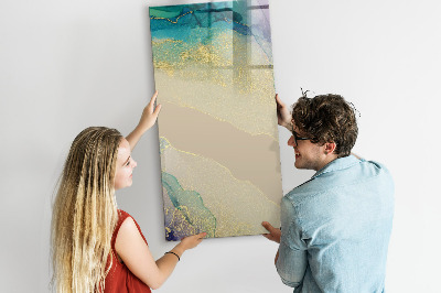 Tableau magnétique effaçable Marbre coloré