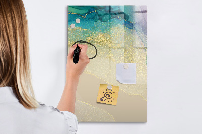 Tableau magnétique effaçable Marbre coloré