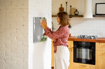 Tableau magnétique effaçable Légumes sur bois