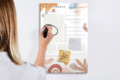 Tableau magnétique effaçable Agenda quotidien