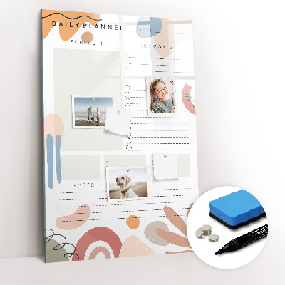 Tableau magnétique effaçable Agenda quotidien