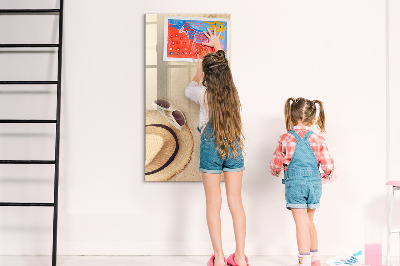Tableau magnétique effaçable Banc de sable