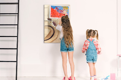 Tableau magnétique effaçable Banc de sable
