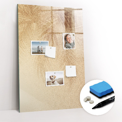 Tableau magnétique décoratif L'ombre des feuilles de palmier