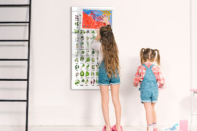 Tableau aimanté mural Légumes verts