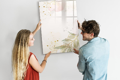 Tableau magnétique décoratif Résumé des légumes dorés