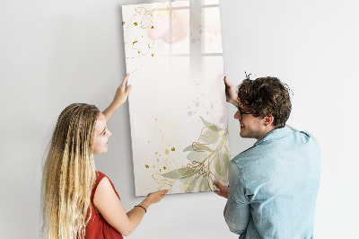 Tableau magnétique décoratif Résumé des légumes dorés