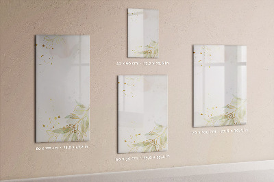 Tableau magnétique décoratif Résumé des légumes dorés