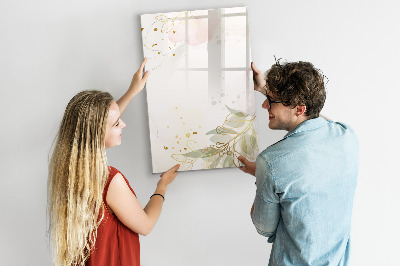 Tableau magnétique décoratif Résumé des légumes dorés