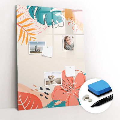 Tableau magnétique effaçable Fleur d'été