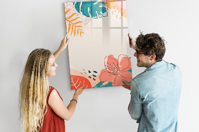 Tableau magnétique effaçable Fleur d'été
