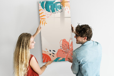 Tableau magnétique effaçable Fleur d'été