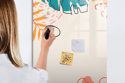 Tableau magnétique effaçable Fleur d'été
