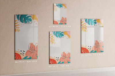 Tableau magnétique effaçable Fleur d'été