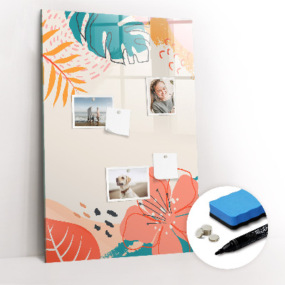 Tableau magnétique effaçable Fleur d'été