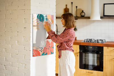 Tableau magnétique effaçable Fleur d'été