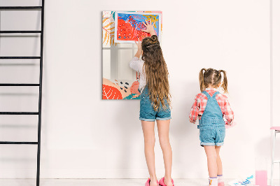 Tableau magnétique effaçable Fleur d'été