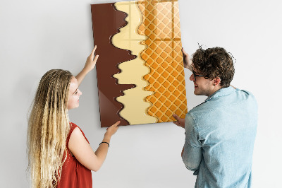 Tableau aimanté mural Crème glacée avec garniture