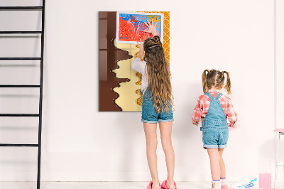 Tableau aimanté mural Crème glacée avec garniture