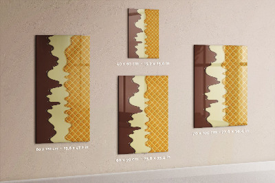 Tableau aimanté mural Crème glacée avec garniture