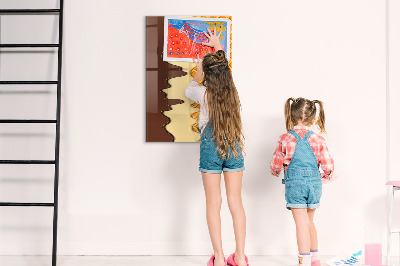 Tableau aimanté mural Crème glacée avec garniture