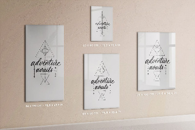 Tableau magnétique décoratif Aventure