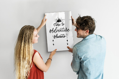 Tableau aimanté mural Aventure