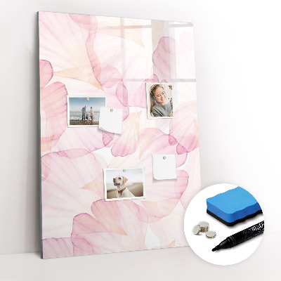 Tableau magnétique décoratif Pétales d'aquarelle