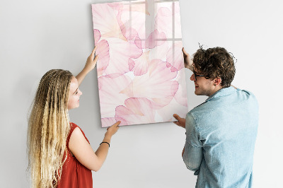 Tableau magnétique décoratif Pétales d'aquarelle