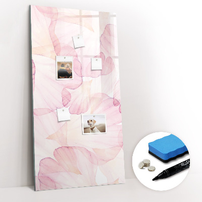 Tableau magnétique décoratif Pétales d'aquarelle