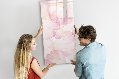 Tableau magnétique décoratif Pétales d'aquarelle