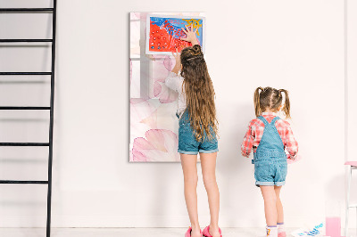 Tableau magnétique décoratif Pétales d'aquarelle