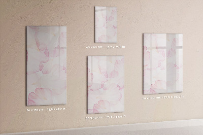 Tableau magnétique décoratif Pétales d'aquarelle