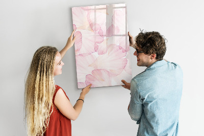 Tableau magnétique décoratif Pétales d'aquarelle