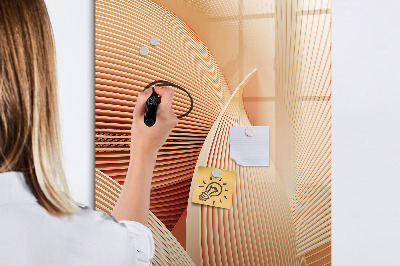 Tableau magnétique effaçable Modèle d'abstraction des vagues