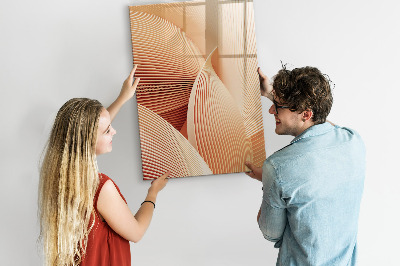 Tableau magnétique effaçable Modèle d'abstraction des vagues