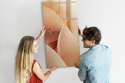 Tableau magnétique effaçable Modèle d'abstraction des vagues
