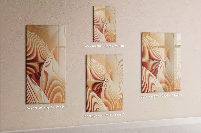 Tableau magnétique effaçable Modèle d'abstraction des vagues