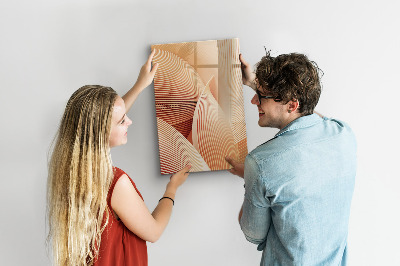 Tableau magnétique effaçable Modèle d'abstraction des vagues