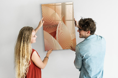Tableau magnétique effaçable Modèle d'abstraction des vagues