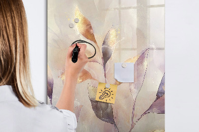 Tableau aimanté mural Plantes à l'aquarelle