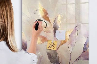 Tableau aimanté mural Plantes à l'aquarelle