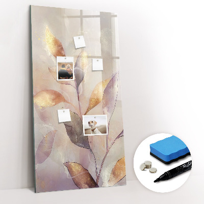 Tableau aimanté mural Plantes à l'aquarelle